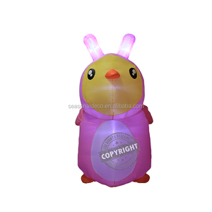Pasqua pulcino gonfiabile con luci a LED per esterni <span class=keywords><strong>giardino</strong></span> <span class=keywords><strong>giardino</strong></span> primavera decorazione decorazione per feste con gli amici - Product Image 5