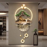 Lampe murale LED 3D SHENGTAI pour couloir, art déco paysage chinois haut de gamme, murale décorative électrique suspendue