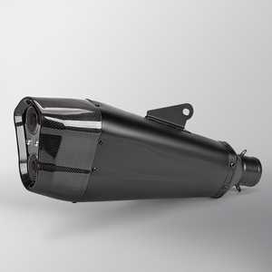 Tubo de escape modificado para motocicleta, doble orificio, sección trasera universal, escape modificado para xmax tmax560 <span class=keywords><strong>tmax</strong></span> - Product Image 6
