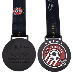 Factory Cheap Custom Design Soccer Football 3D Metal Medal