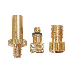 Pure Copper Valve Adapter French To American Bicycle Tube Fitting Connector Replacement Part - Product Image 1