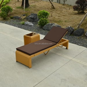 <span class=keywords><strong>Chaise</strong></span> longue d'extérieur moderne pour hôtel, mobilier de jardin, lit de soleil pour villa de plage, <span class=keywords><strong>chaise</strong></span> longue en rotin et métal pour balcon, vente en gros - Product Image 2