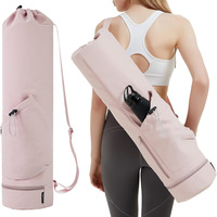 Bolsa de Almacenamiento para Gimnasio, con Correa Ajustable, para Esterilla de Yoga, Pilates, Bolsa de Mano Grande, Mochila