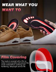 Semelles orthopédiques en PU pour la course et le sport, inserts personnalisables pour pieds plats, confort et amorti - Product Image 5