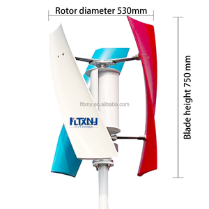 Aerogeneradores Domésticos de Baja Velocidad para Techos Pequeños, Verticales, de 2 kW, 1000 W, 900 W, 800 W, 700 W, 600 W - Product Image 3