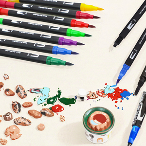 Juego de rotuladores de acuarela de 36 colores, marcadores de color agua para estudiantes principiantes, niños y adultos, mejoran sus habilidades de dibujo - Product Image 2