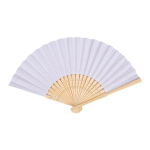 Éventails pliants d'été personnalisables pour mariage, style vintage japonais et chinois, en bambou, avec motifs peints pour mariage - Product Image 6