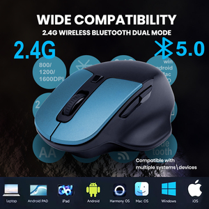 Bán Buôn Souris Sans Fil Chuột Chơi Game Văn Phòng Im Lặng OEM Tùy Chỉnh Có Thể Sạc Lại 2.4 Ghz Dọc Ergonomic Chuột Không Dây - Product Image 4