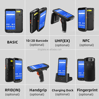 Dingdata DT660 portátil 5,5 pulgadas Android 10 IP65 resistente al agua octa-core 2,0 GHz 4G WiFi 16GB robusto 2D código QR escáner de código de barras RFID