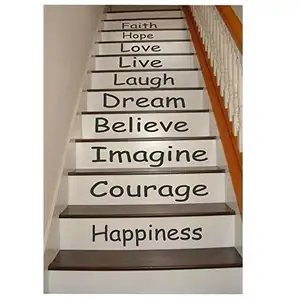 Inspirational Quotes Stair Riser Decals