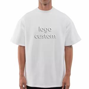 Camiseta de Hombre con Logotipo Personalizado, Corte Holgado, 100% Algodón, Hombros Caídos, Estilo Deportivo Urbano, Calidad Premium - Product Image 1