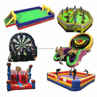 Fournisseur Jeu de tir de basket-ball gonflable Jeux de sport de carnaval Jeux de wipeout Cour de football gonflable à vendre