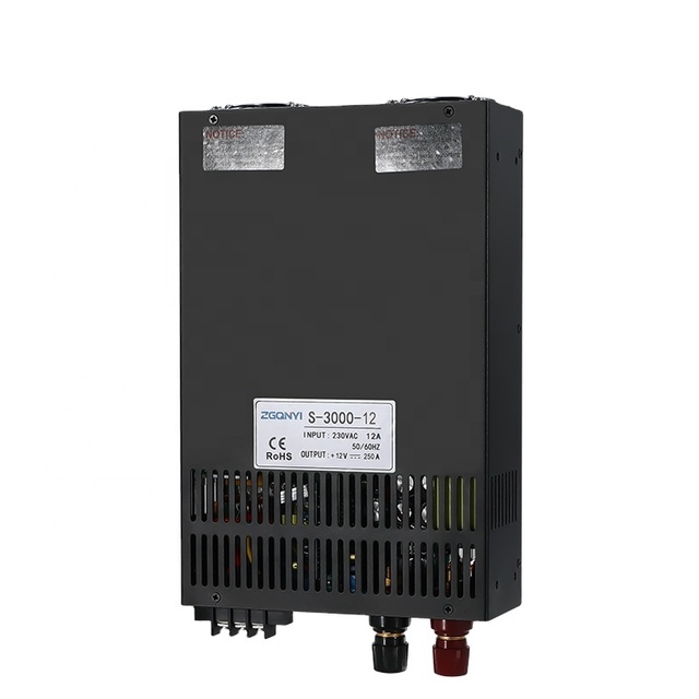Switching Power Supply 12v S-3000W-12V 12 Volt High Amp Power Supply AC DC 250A for Industrial Equipment
