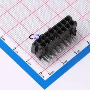 X3025WR-2x08-46SN Wire-to-Board Pin Header Bent Lead Through Hole,P=3mm Connector 2x8P 3mm Right Angle Insert 16P - Product Image 1