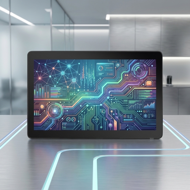 15.6" Fanless Embedded Industrial Computer Model IP106-156 J6412 CPU Touch Screen Monitor Stock