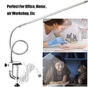 Lampe de bureau à Clip USB LED 8 W pour soins des yeux, col de cygne Flexible, pince pivotante 360 pour la lecture de manucure - Product Image 5