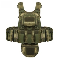 En stock – Nouveauté : Gilet tactique multifonctionnel camouflage pour extérieur, système MOLLE, conception extensible, polyester respirant, OEM/ODM