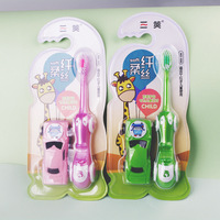 Brosse à dents pour enfants avec jouet petite brosse à dents de voiture pour enfants brosse à dents de blanchiment dentaire poils en Nylon usine directe