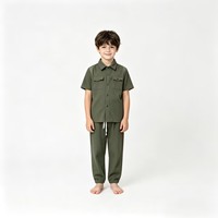 Ensemble de vêtements pour enfants, modèle LF003, taille 22-30, vêtements d'été pour garçons, t-shirt polo, ensemble de vêtements pour enfants en 2 pièces