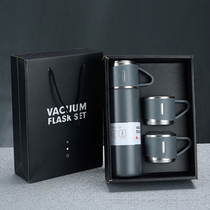 Bouteille isotherme sous vide de haute qualité 2026 avec 3 couvercles, ensemble cadeau avec rouleau de transport - Product Image 1