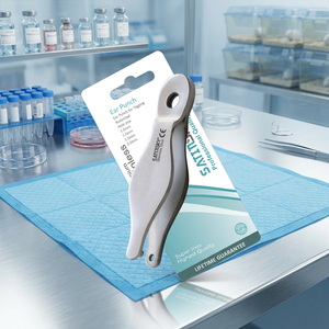 Juego de 5 Perforadores Manuales para Orejas de Roedores, Acero Inoxidable, Instrumento Quirúrgico para Identificación de Animales de Laboratorio - Product Image 1