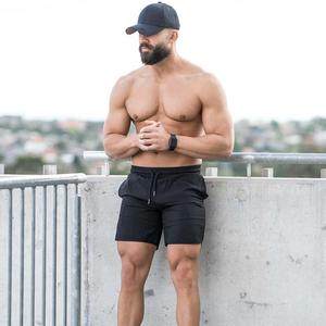 <span class=keywords><strong>Pantaloncini</strong></span> da <span class=keywords><strong>uomo</strong></span> di Design di base di alta qualità migliori vendite capelli da corsa neri elasticizzati vita <span class=keywords><strong>Fitness</strong></span> Shorts estate uomini adulti - Product Image 6