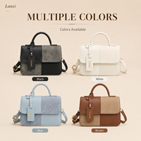 Sac à bandoulière carré portable en PU pour femme 2026 avec pompon, sacs à main de luxe en cuir pour femme