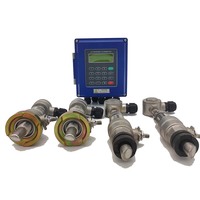 Alat Ukur Aliran Ultrasonik Dinding dengan Klem TM-1 Transduser Digital Alat Ukur Aliran Air Ultrasonik DN15-DN6000 Rentang Pengukuran