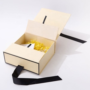 Luxo Personalizado Handmade Folding Gift Box Tampa Magnética Preto Rosa Verde Laranja Vermelho Vela Foldable Handle Acessório Logo Pattern - Product Image 6