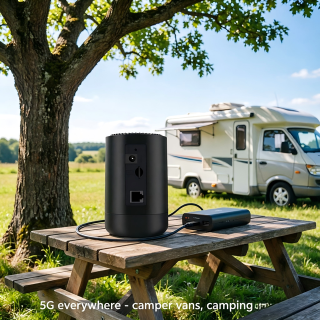5G Travel Router SIM Card WiFi6 Dual Band 1200Mbps Mini CPE Wireless Modem for RV Boat Vacation Home and Cabin Rental