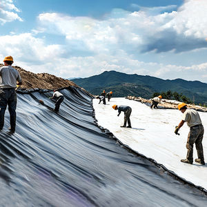 HDPE/LLDPE 복합 지오멤브레인 산업용 야외 어류 수조 라이닝 연못 댐 새우 양식장 자외선 차단 친환경 내구성 5년 보증 - Product Image 3