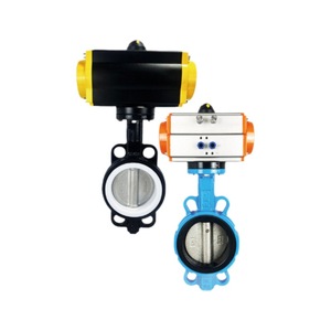 Válvula de mariposa neumática D671F-16Q de hierro dúctil tipo abrazadera para productos químicos, agua y temperatura normal - Product Image 3
