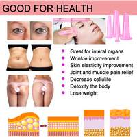 Ensemble de ventouses de Massage en silicone pour le visage et les soins de santé