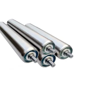 25MM 2B SUS304 01WR25 *1-8-200L M5 internal thread zinc plated conveyor drum roller for automated machine