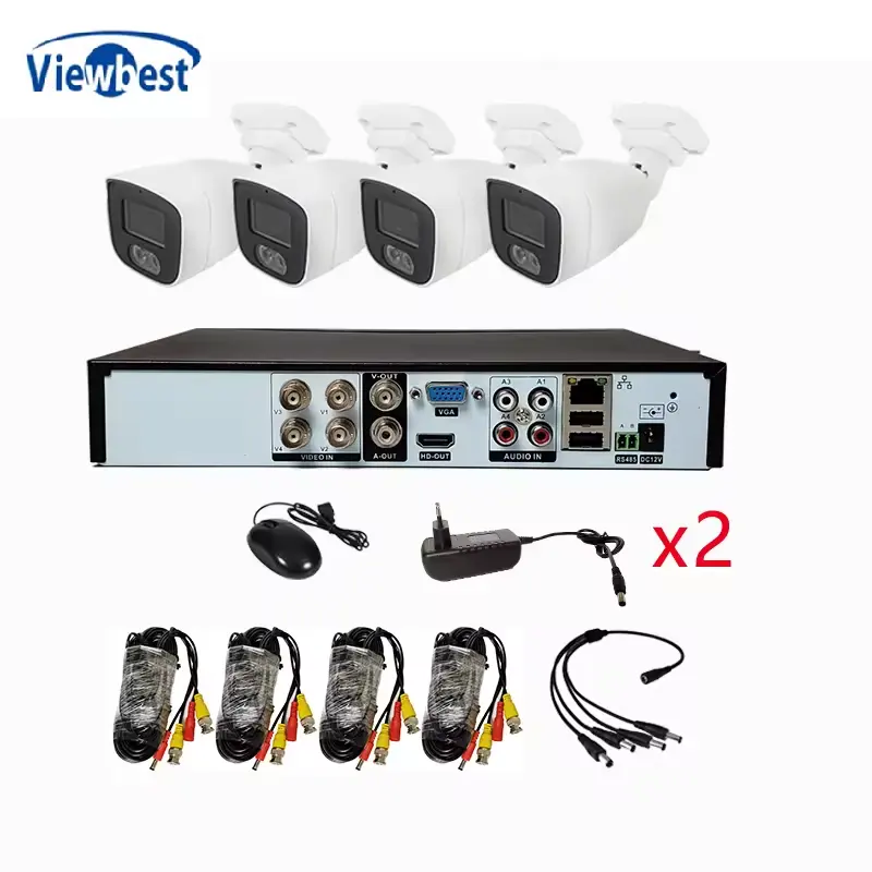 4/8/16/ Ch AHD DVR Kit 5MP CCTV Security Camera System Video Surveillance System Bullet Camera Night Vision