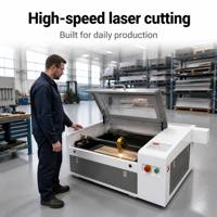 Mini découpeuse laser CO2 de bureau 440, refroidie par eau, haute précision, équipement de gravure CNC pour la fabrication de cadeaux et d'artisanat