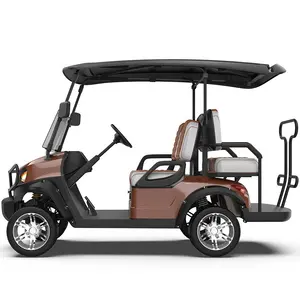 Electric Golf Cart With Cargo Bed 6 Passenger Electric Golf Cart Best-selling In Stock Kinghike Electric Golf Cart