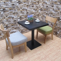 Table à café carrée moderne en bois pour salle à manger, extérieur, hôtel et atelier, directement de l'usine du restaurant