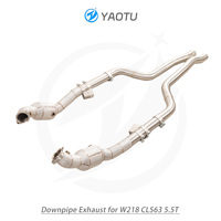 Tuyau d'échappement catalyseur YT avec bouclier thermique pour Mercedes Benz AMG CLS63 W218 5.5T, haute qualité, directement de l'usine, en acier inoxydable SS304