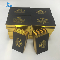 Mode schwarz und Gold Papier Hochzeits einladung karte