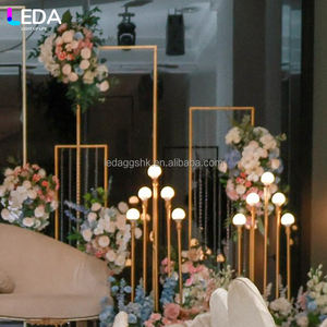 Arco de Metal Dorado LEDA para Decoración de Bodas, Fondo Decorativo para Área de Bienvenida, Accesorios para Escenario de Boda - Product Image 4