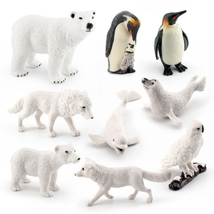 Set di Modelli di Animali Polari Xinhen per Simulazione Transfrontaliera: orso, pinguino, volpe bianca, foca, <span class=keywords><strong>lupo</strong></span> artico, gufo bianco, decorativo - Product Image 2