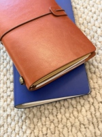 Cuaderno de Anillas con Espiral, Tamaño A6, de Cuero/PVC, con Impresión de Logotipo Personalizado, 100 Hojas, Bloc de Notas de Viaje, Gran Venta