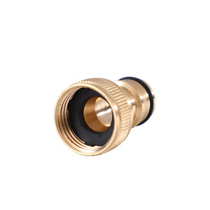 Conector de latón Han Dabang de 1/2 pulgada con rosca interna para fregadero y pistola de agua con función de conexión rápida tipo chupete - Product Image 2