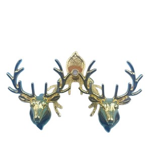 Zinc Alloy Deer Head <b>Cabinet</b> Handles Novelty Shape <b>Rustic</b> Design Durable Hardware Accessory - Product Image 5