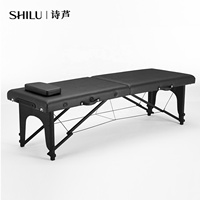 Table de massage esthétique pliable portable SHILU, réglable, pour salon de beauté et spa