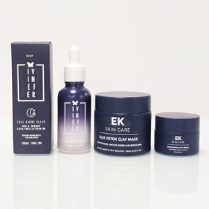 Luxury Purple Unique Shape Cap Skin Care Cosmetic Jar <b>Container</b> Set <b>Glass</b> Bottle and Jar for Personal Care - Product Image 6