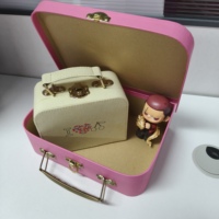 Boîte de rangement mini-coffret personnalisée, faite à la main, écologique et enduite, pour jouets et vêtements d'enfants, en carton
