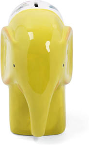 소년과 소녀를 위한 동물성 세라믹 은행 세라믹 돼지 저금통 큰 코끼리 돈 동전 은행 아기 종묘장 장식, 아이를 위한 선물 황색 - Product Image 2