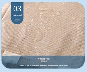 Custom Eco-Friendly <strong>Jute</strong> <strong>Tote</strong> <strong>Bags</strong> Holiday Christmas Burlap Pouch with Long Ribbon Handle Clear Front for Parties - Product Image 5